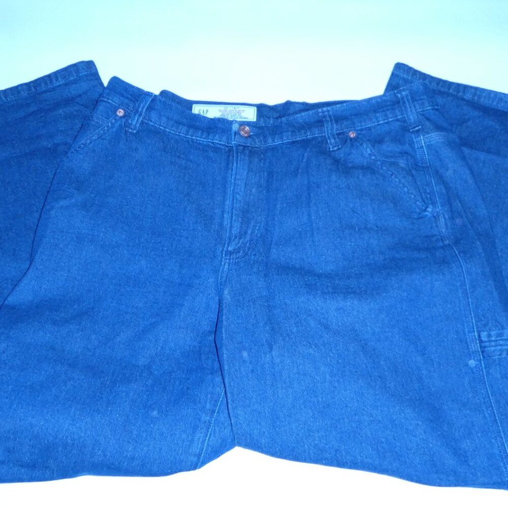 GAP Mid Rise 90s Loose Carpenter Jeans - Dark Indigo